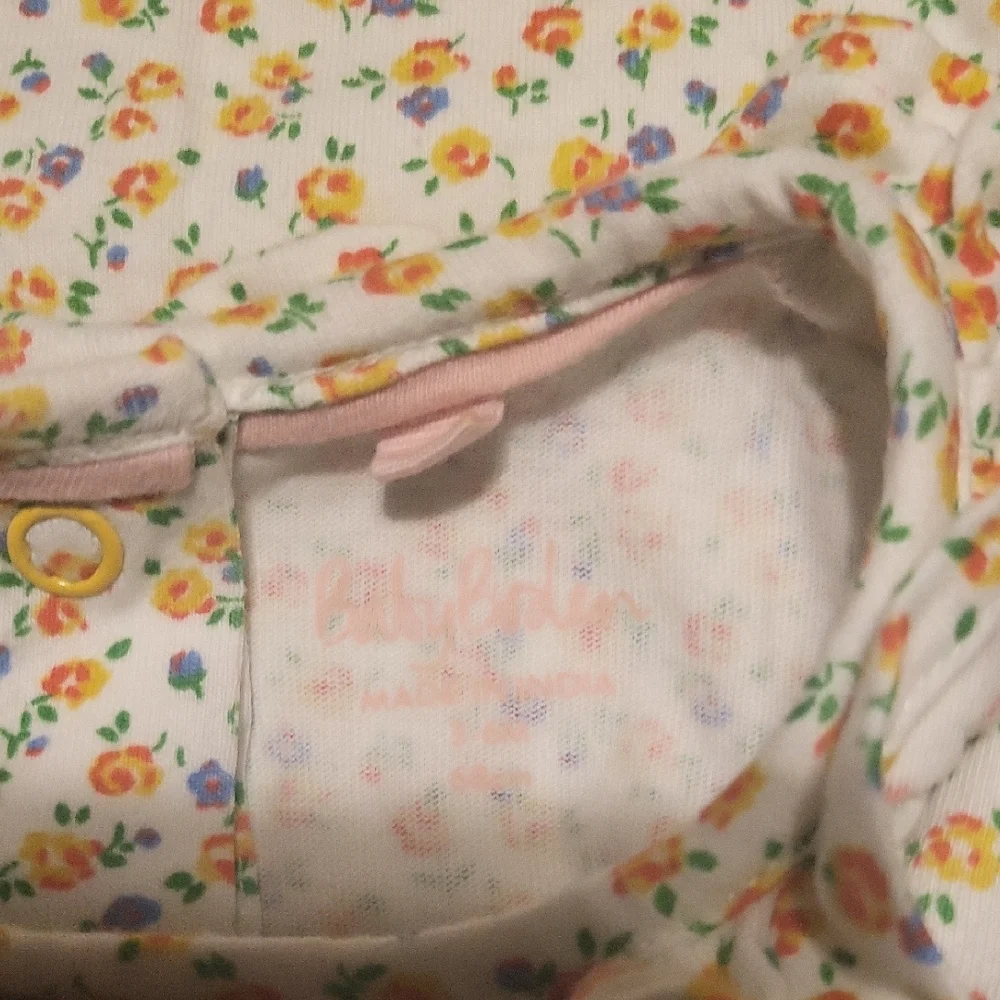 Baby Boden Cream and Orange Jumpsuit